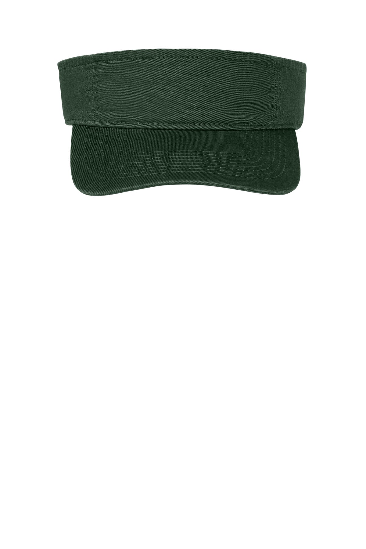 Front View of Hunter Port Authority Fashion Visor. CP45 plain