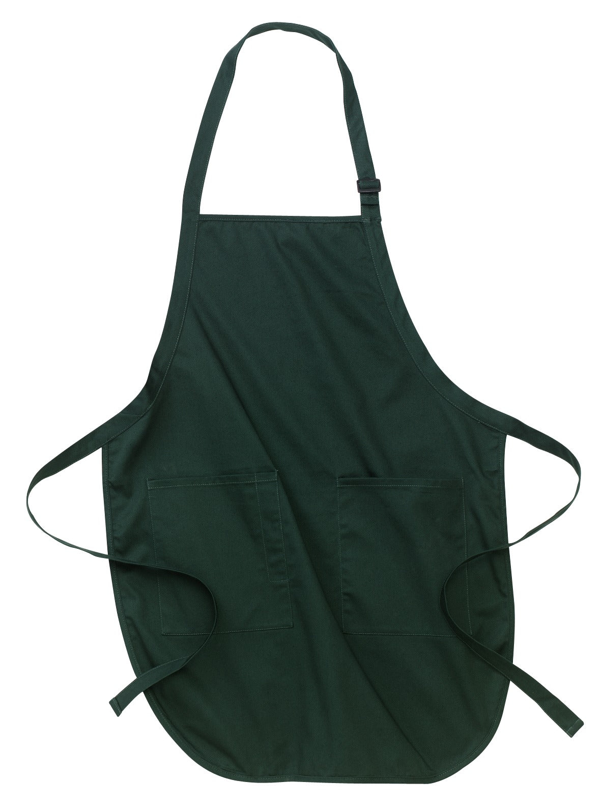 Front View of Hunter Port Authority Full-Length Apron with Pockets. A500 plain