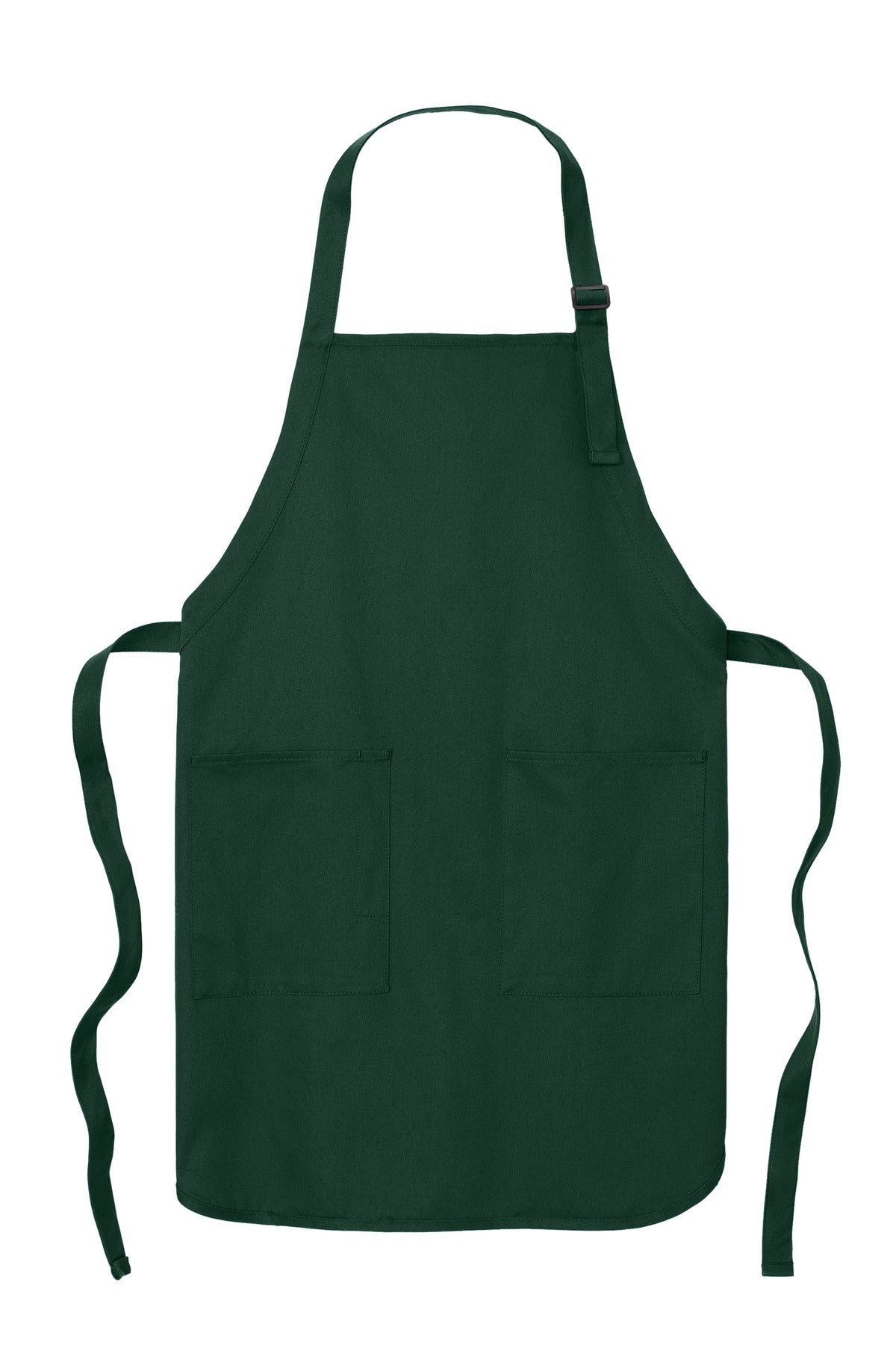 Front View of Hunter Port Authority Full-Length Apron with Pockets. A500