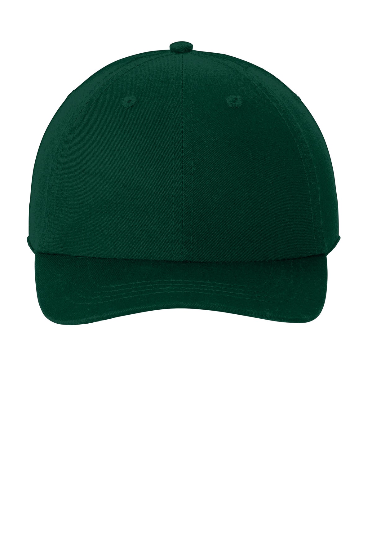 Front View of Hunter Port Authority Washed Twill Cap. CP78 plain