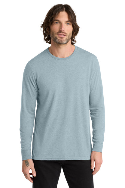 Front View of ILikeUBlue Allmade Unisex Tri-Blend Long Sleeve Tee AL6004 plain