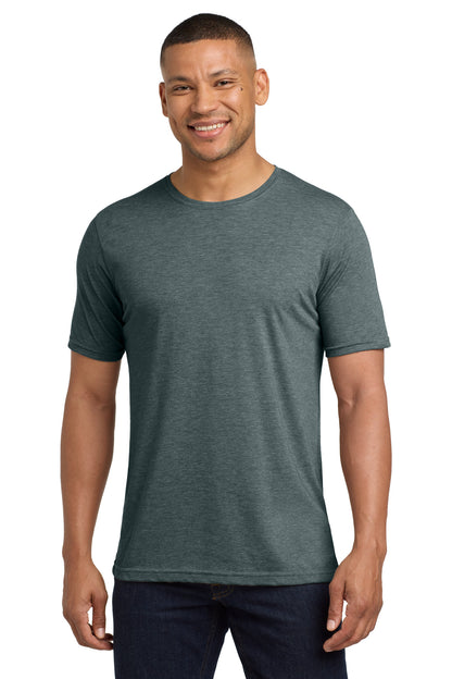 Front View of Indigo Next Level Apparel Adult Poly/Cotton Tee. NL6200 plain
