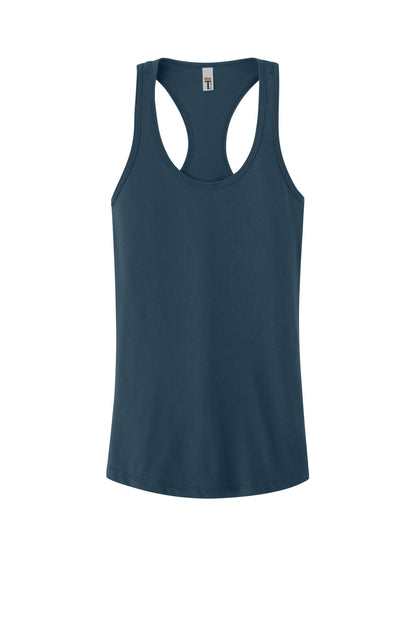 Front View of Indigo Next Level Apparel Women's Ideal Racerback Tank NL1533 plain