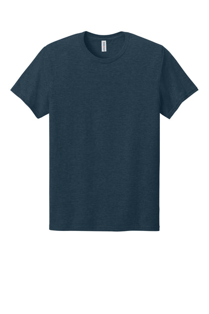 Front View of IndigoHtr Jerzees Premium Blend Ring Spun T-Shirt 560M plain