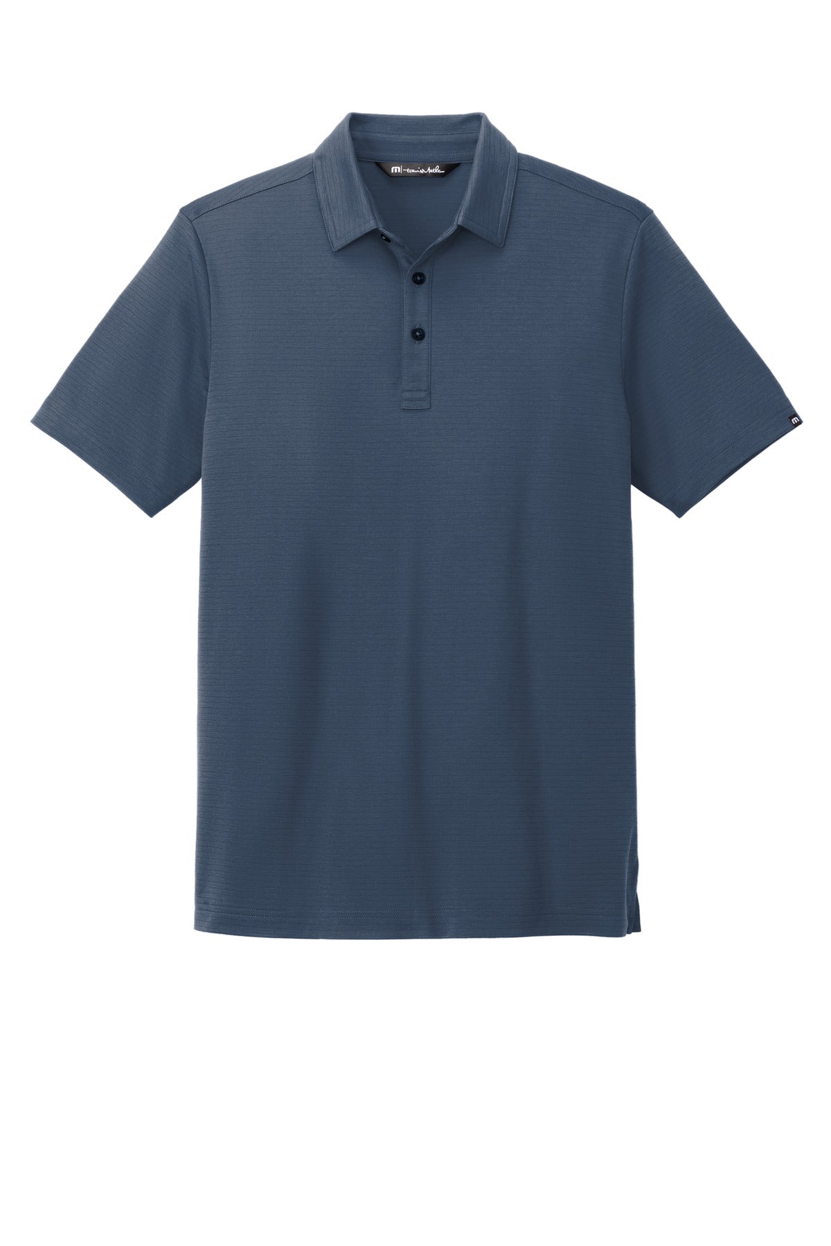 Front View of InsBlue TravisMathew Bayfront Solid Polo TM1MY399 plain