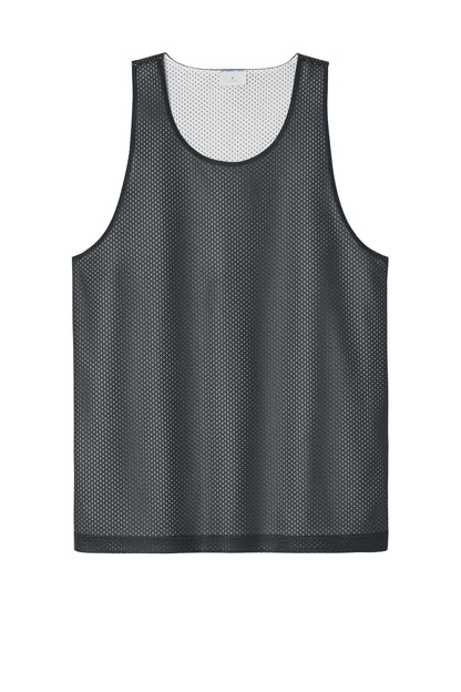 Front View of IrGy/White Sport-Tek PosiCharge Reversible Mesh Tank ST5000 plain