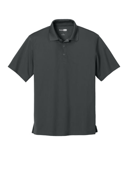 Front View of Iron Grey CornerStone Micropique Gripper Polo. CS421 plain