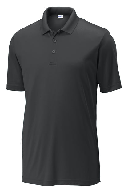 Front View of Iron Grey Sport-Tek PosiCharge Competitor Polo. ST550 plain