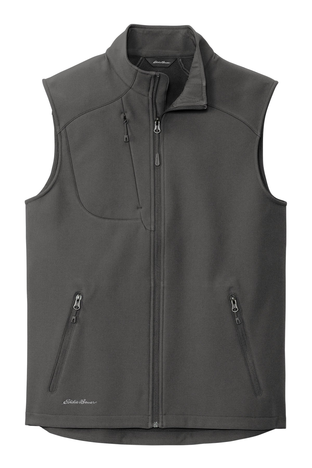 Front View of IronGate Eddie Bauer Stretch Soft Shell Vest EB546 plain