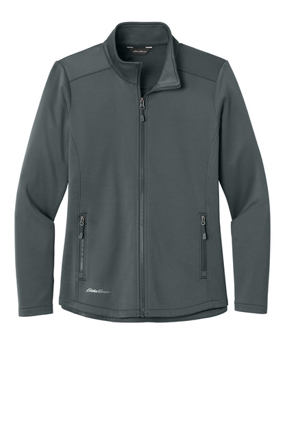 Front View of IronGate Eddie Bauer Women's Smooth Mid Layer Fleece Full-Zip EB2470 plain