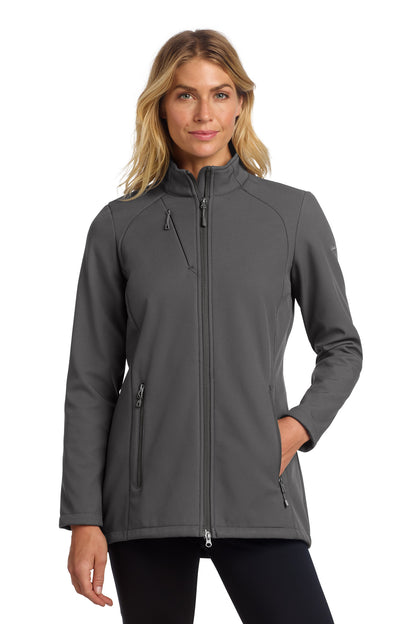 Front View of IronGate Eddie Bauer Women's Stretch Soft Shell Jacket EB545 plain