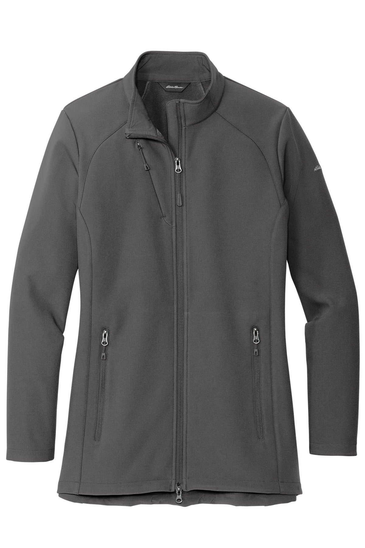 Front View of IronGate Eddie Bauer Women's Stretch Soft Shell Jacket EB545 plain