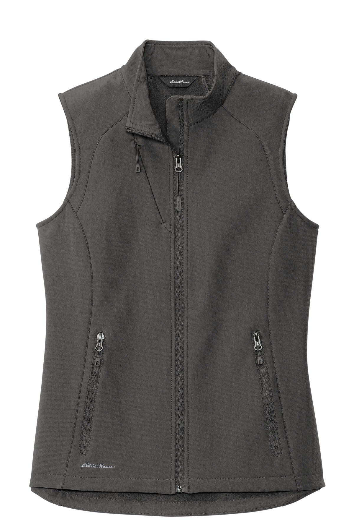 Front View of IronGate Eddie Bauer Women's Stretch Soft Shell Vest EB547 plain