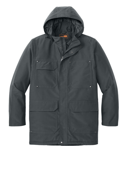 Front View of IronGrey CornerStone Elements Insulated Parka CSJ10 plain