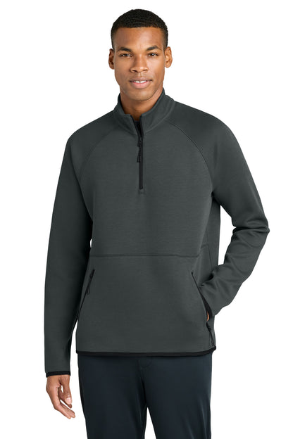 Front View of IronGrey Sport-Tek Phenom 1/4-Zip ST841 plain