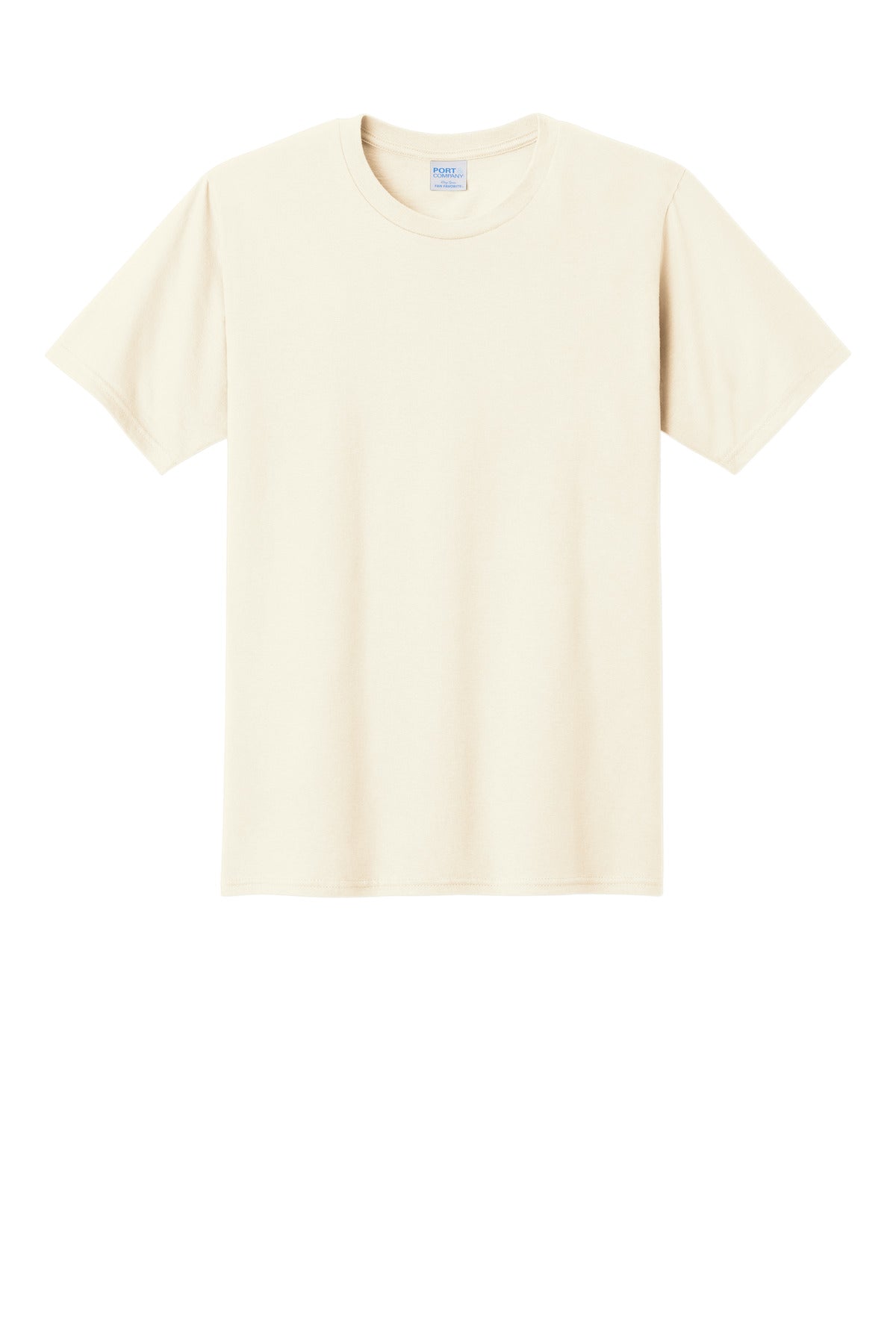 Front View of Ivory Port & Co Fan Favorite Tee. PC450