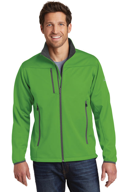 Front View of Ivy Green Eddie Bauer Weather-Resist Soft Shell Jacket. EB538 plain