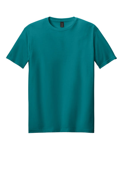 Front View of JadeDome Gildan Softstyle T-Shirt. 64000 plain