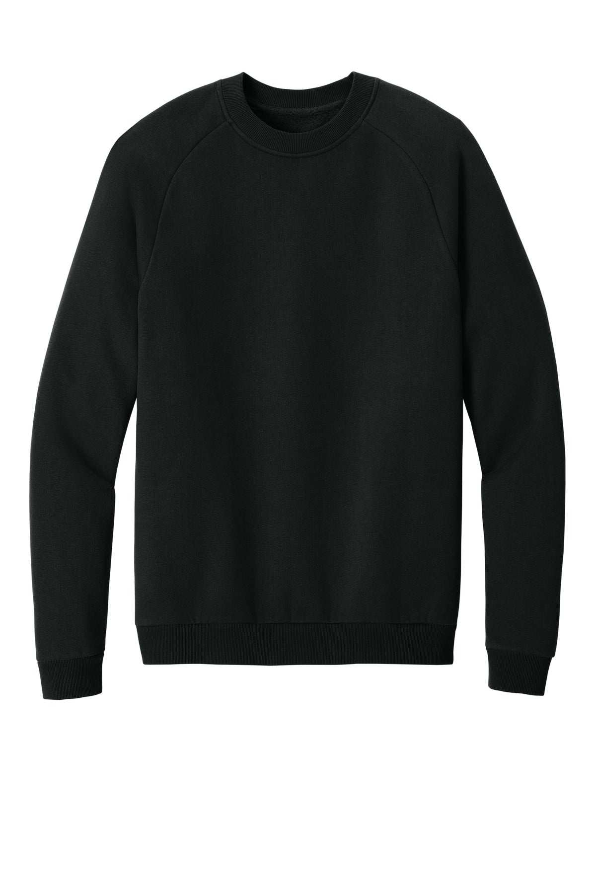 Front View of JetBlack District Cloud Fleece Crew DT7804 plain