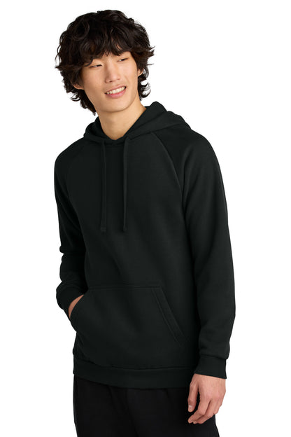 Front View of JetBlack District Cloud Fleece Hoodie DT7800 plain
