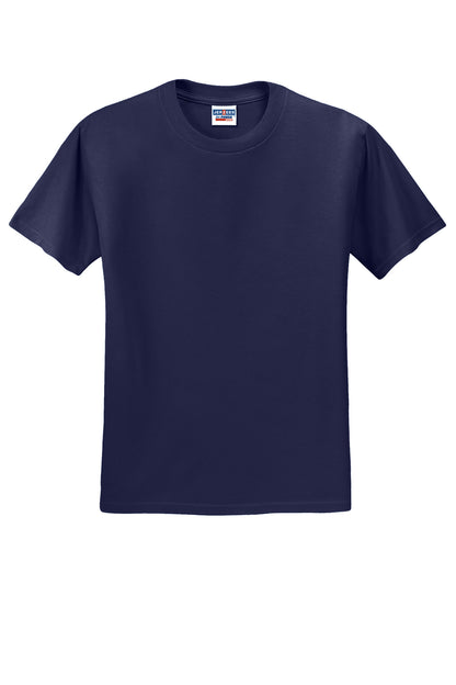 Front View of JNavy Jerzees - Dri-Power 50/50 Cotton/Poly T-Shirt. 29M plain