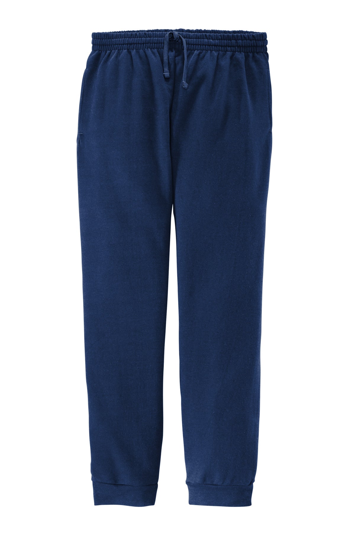 Front View of JNavy Jerzees NuBlend Fleece Jogger 975MP plain
