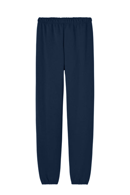 Front View of JNavy Jerzees - NuBlend Sweatpant. 973M plain