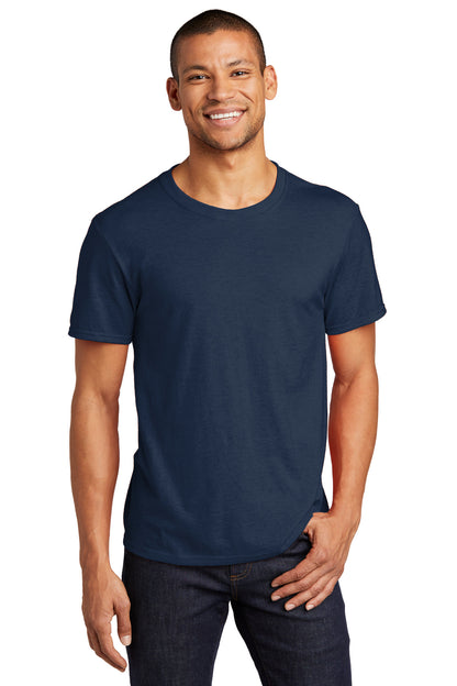 Front View of JNavy Jerzees Premium Blend Ring Spun T-Shirt 560M plain