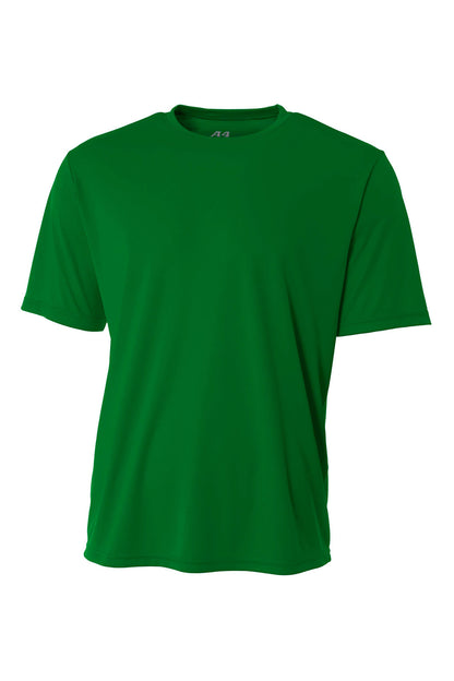 Front View of Kelly A4 Cooling Performance Short Sleeve Tee A4N3142 plain