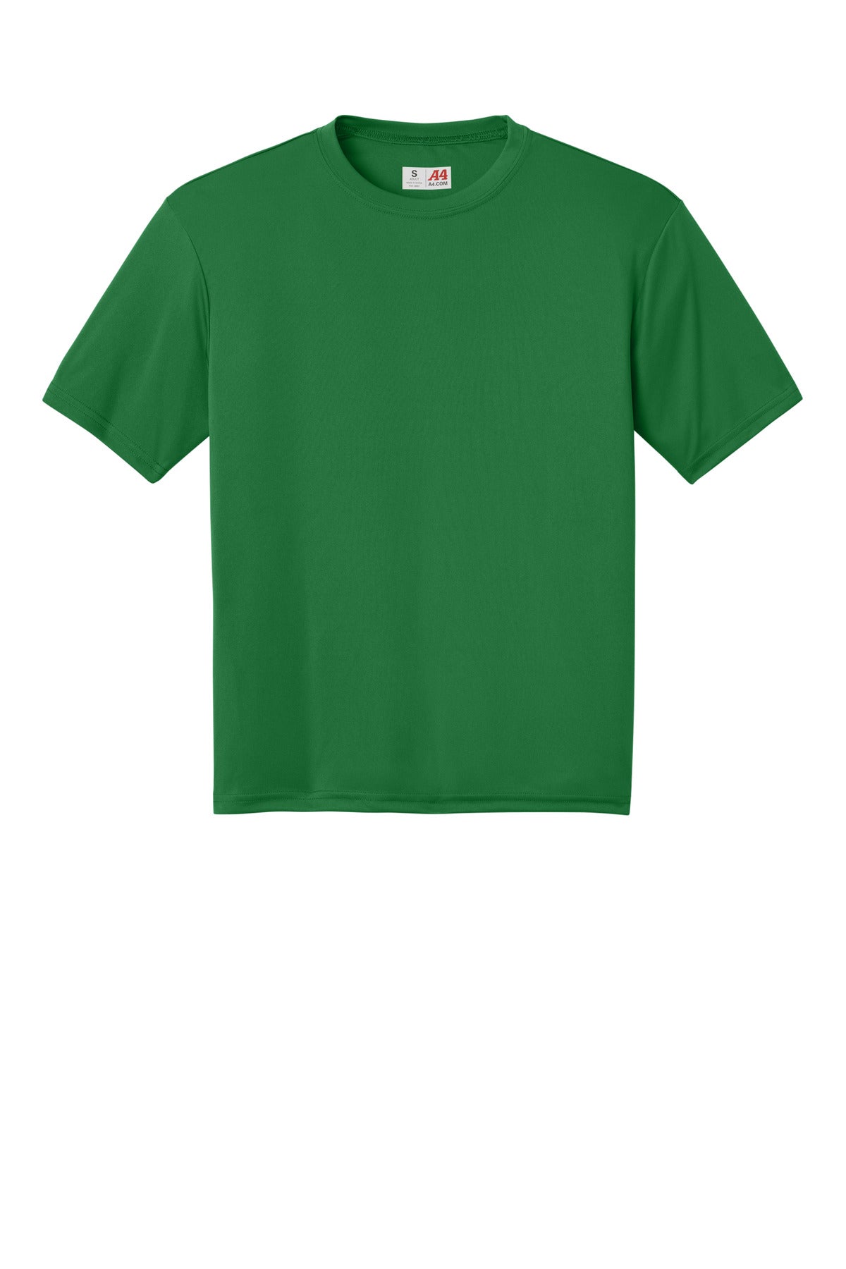 Front View of Kelly A4 Cooling Performance Short Sleeve Tee A4N3142 plain