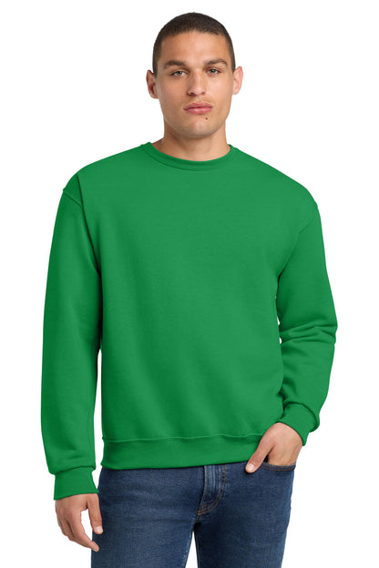 Front View of Kelly Jerzees - NuBlend Crewneck Sweatshirt. 562M plain