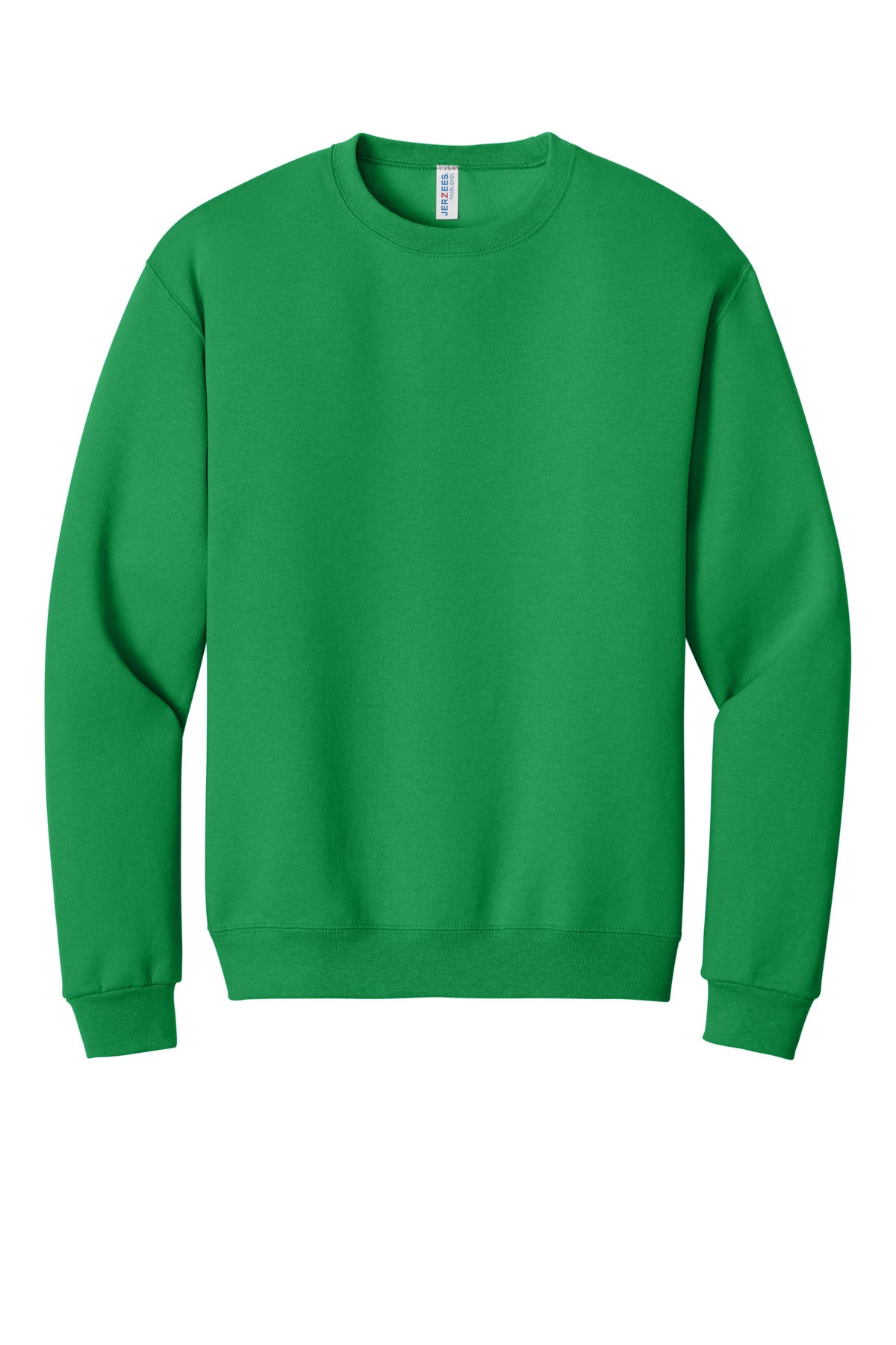Front View of Kelly Jerzees - NuBlend Crewneck Sweatshirt. 562M plain
