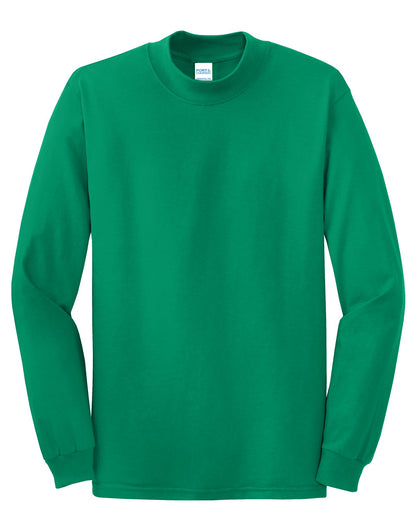 Front View of Kelly Port & Co Essential Mock Turtleneck. PC61M plain