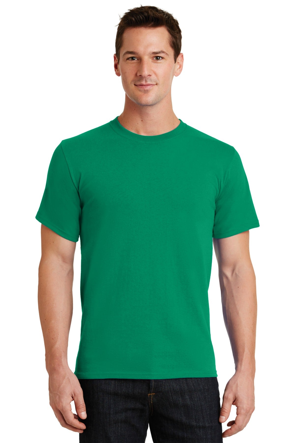 Front View of Kelly Port & Co Essential Tee. PC61 plain