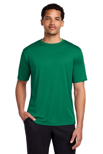 Front View of Kelly Port & Co Performance Tee. PC380 plain