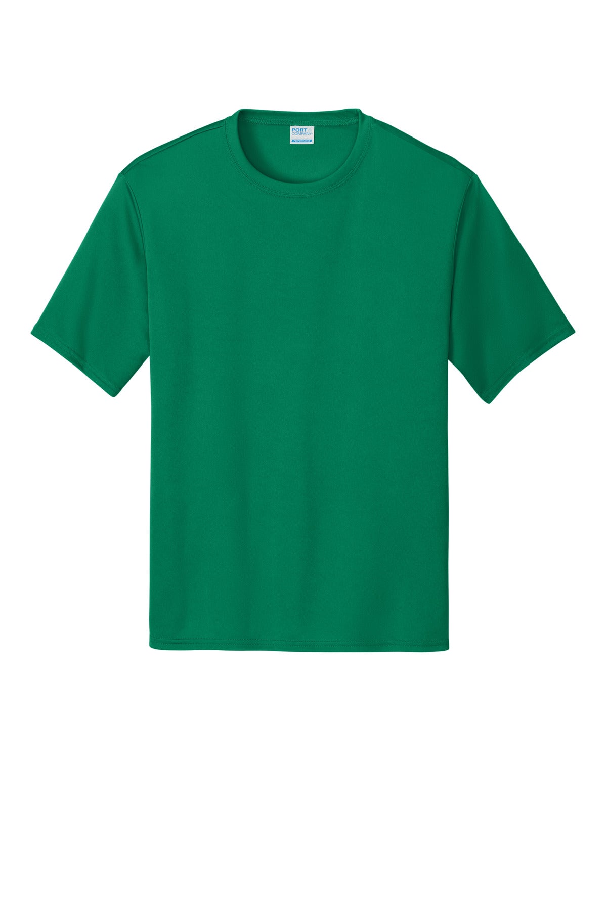 Front View of Kelly Port & Co Performance Tee. PC380 plain