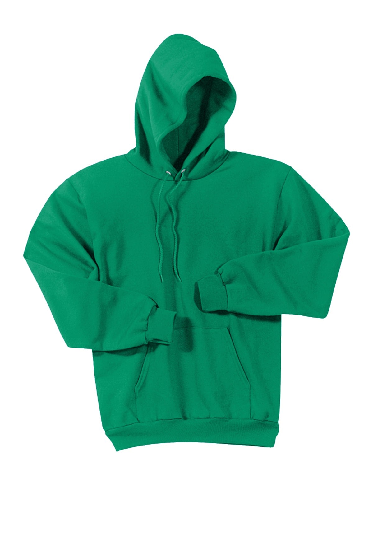 Front View of Kelly Port & Co Tall Essential Fleece Pullover Hooded Sweatshirt. PC90HT plain