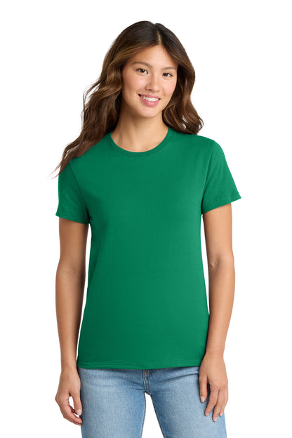 Front View of Kelly Port & Co Women's Essential Tee. LPC61 plain