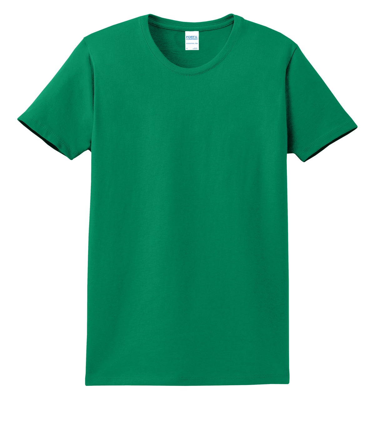 Front View of Kelly Port & Co Women's Essential Tee. LPC61 plain