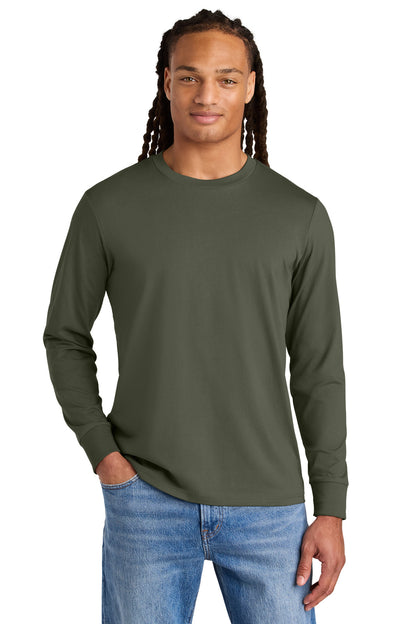 Front View of KhakiGreen Stanley/Stella Unisex Creator 2.0 Long Sleeve Tee SXU022 plain