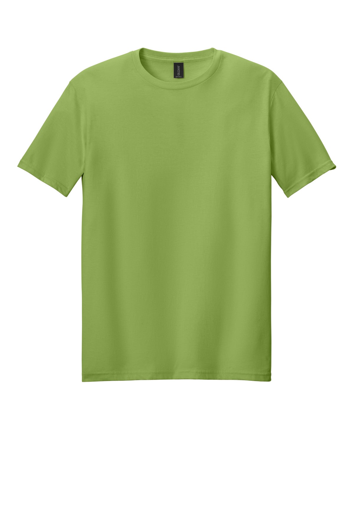 Front View of Kiwi Gildan Softstyle T-Shirt. 64000 plain