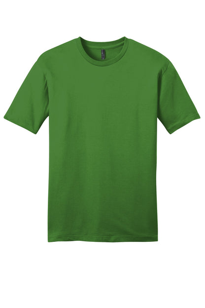 Front View of Kiwi Green District Very Important Tee . DT6000 plain