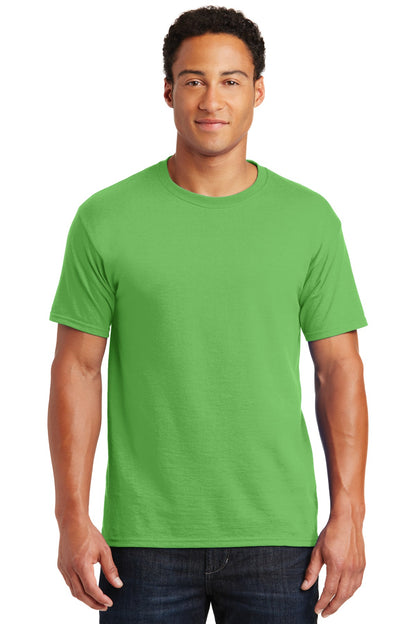 Front View of Kiwi Jerzees - Dri-Power 50/50 Cotton/Poly T-Shirt. 29M plain