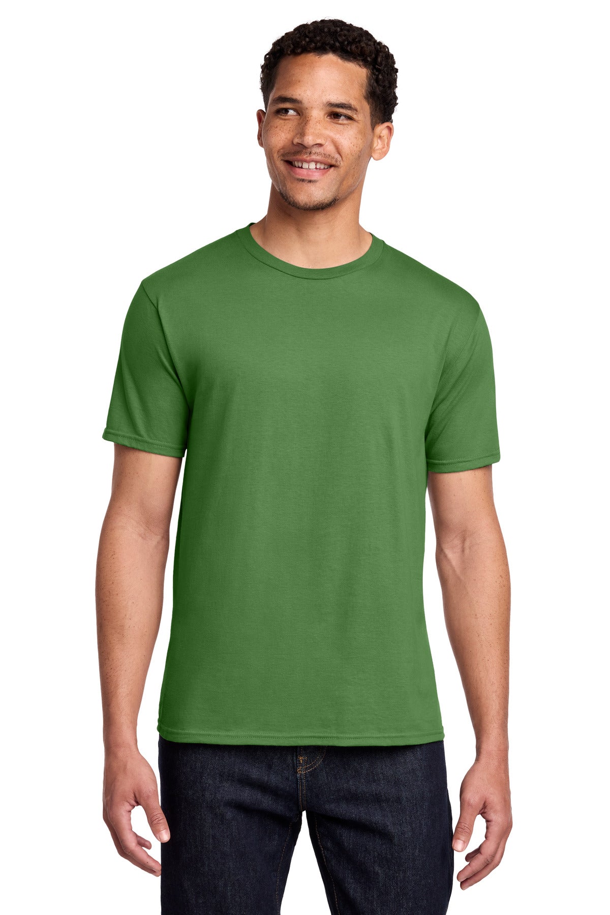 Front View of Kiwi Port & Co Fan Favorite Tee. PC450 plain