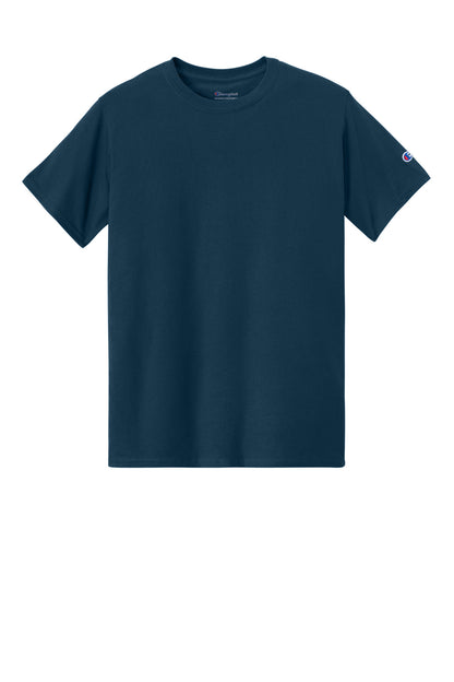 Front View of LateNgtBlu Champion Heritage 6-Oz. Jersey Tee T425