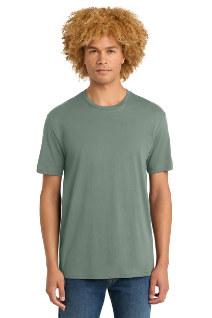 Front View of LaurelGrn District Perfect Weight Tee. DT104 plain
