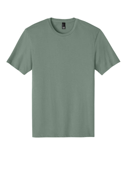 Front View of LaurelGrn District Perfect Weight Tee. DT104 plain