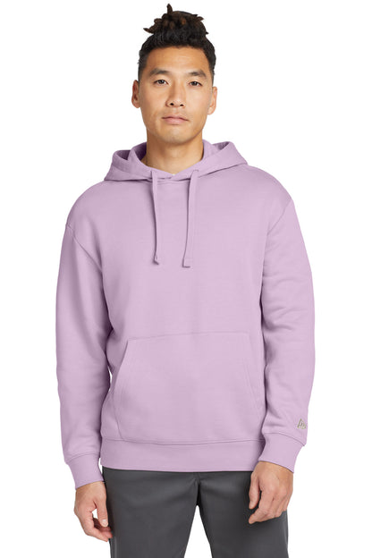 Front View of Lavender New Era Heritage Fleece Pullover Hoodie NEA525 plain