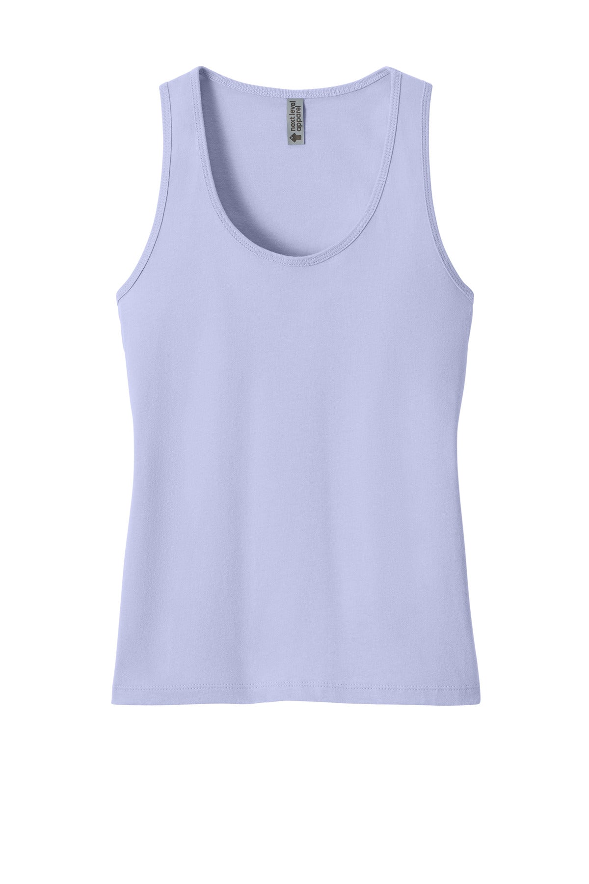 Front View of Lavender Next Level Apparel Women's Cotton Tank NL3933 plain