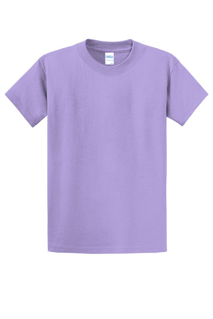 Front View of Lavender Port & Co Essential Tee. PC61 plain